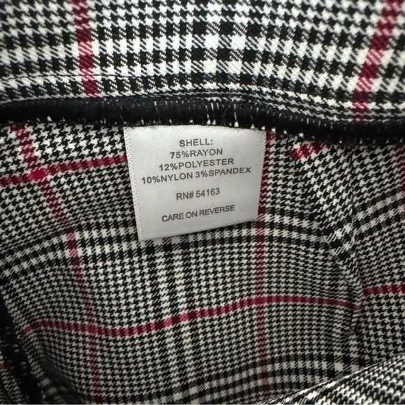 Tommy Hilfiger Women Cropped Plaid Pant 8 High Rise Preppy Academia Old Money - Picture 7 of 8